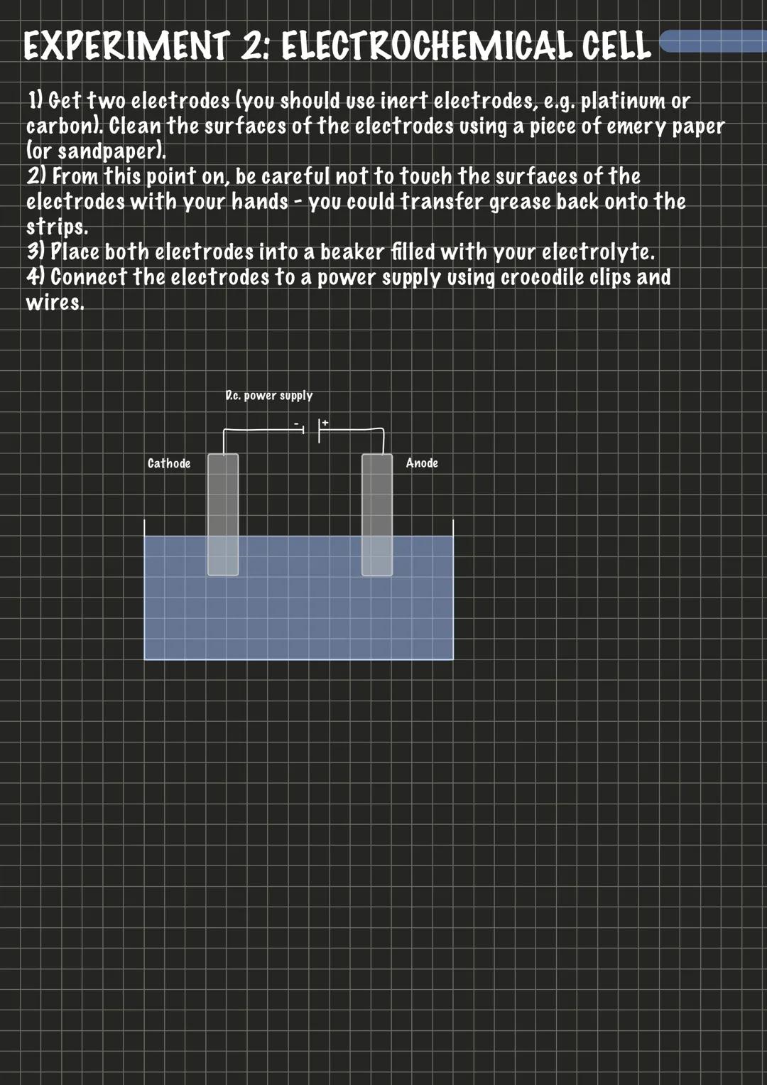 # EXPERIMENT 1: TESTS FOR GASES
1) Chlorine: Chlorine bleaches damp blue litmus paper, turning it white. It
may turn red for a moment first
