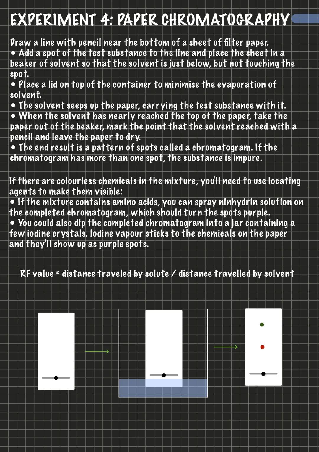 # EXPERIMENT 1: TESTS FOR GASES
1) Chlorine: Chlorine bleaches damp blue litmus paper, turning it white. It
may turn red for a moment first