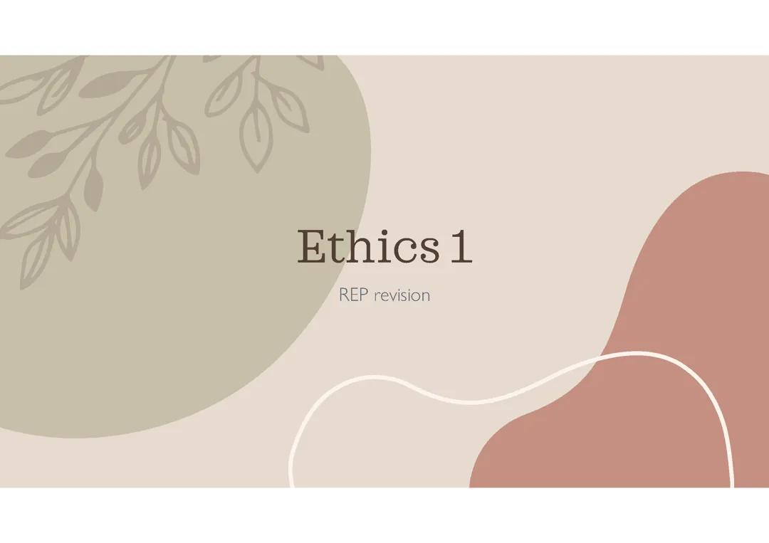 WJEC ethics theme 1