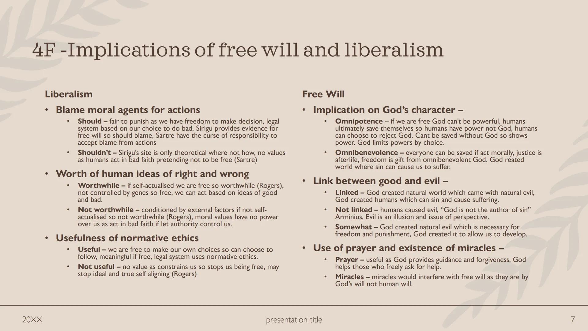 Ethics 4
WJEC 4A -Predestination
Augustine
Concupiscence - all born sinful as seminally present when Adam committed
concupiscence, inherit s