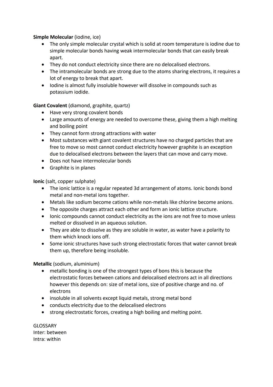 Bonding Types
3.1.3.1 Ionic Bonding
Ionic bonding involves electrostatic attraction between oppositely charged ions (cations and
anions) in