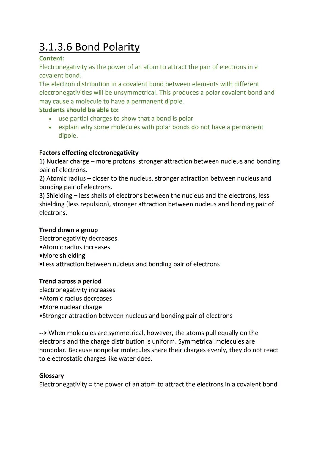 Bonding Types
3.1.3.1 Ionic Bonding
Ionic bonding involves electrostatic attraction between oppositely charged ions (cations and
anions) in