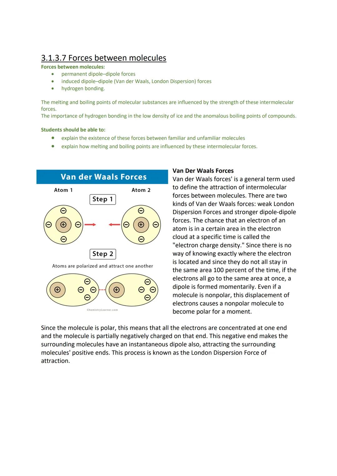 Bonding Types
3.1.3.1 Ionic Bonding
Ionic bonding involves electrostatic attraction between oppositely charged ions (cations and
anions) in