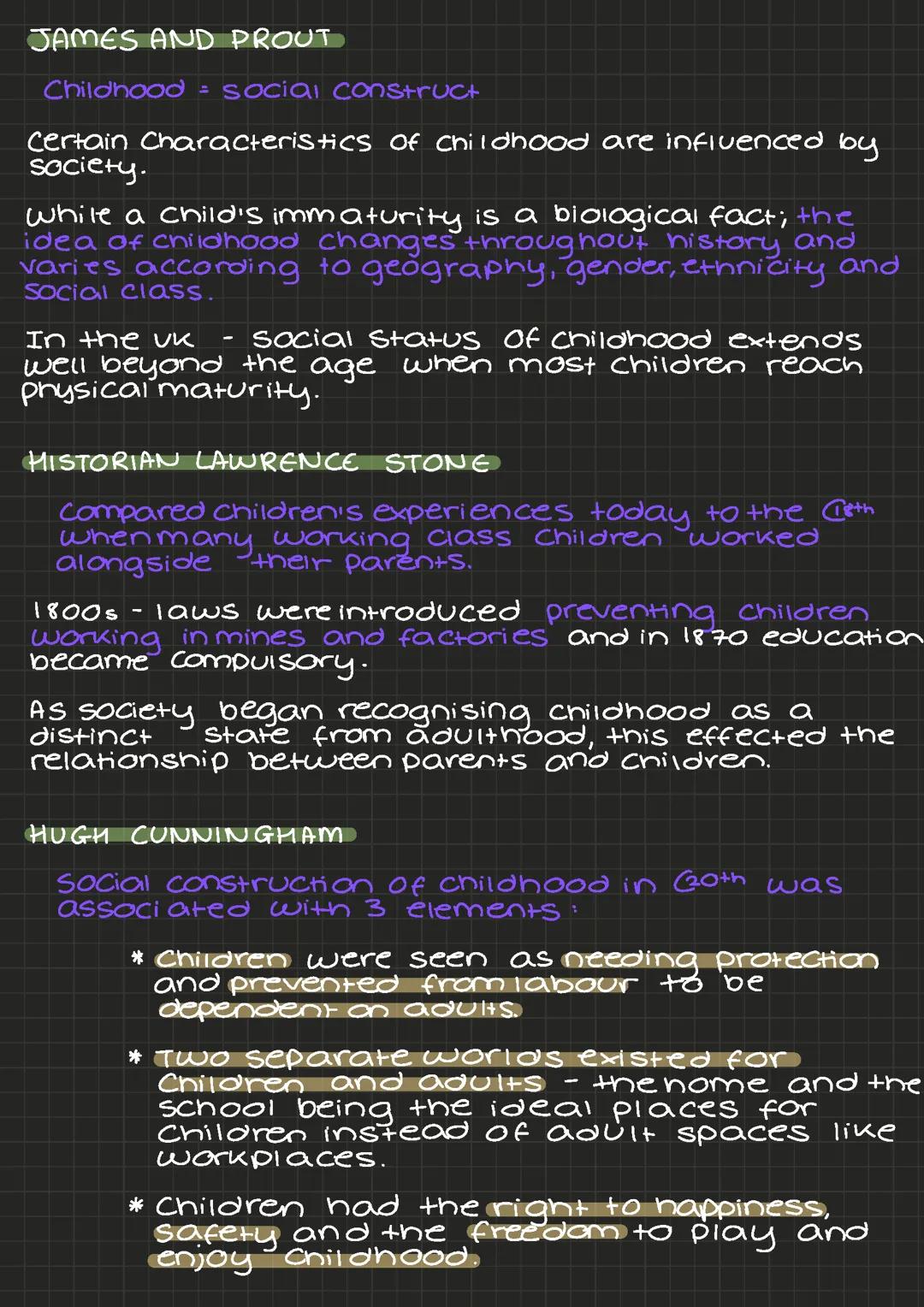 Sociology - Childhood