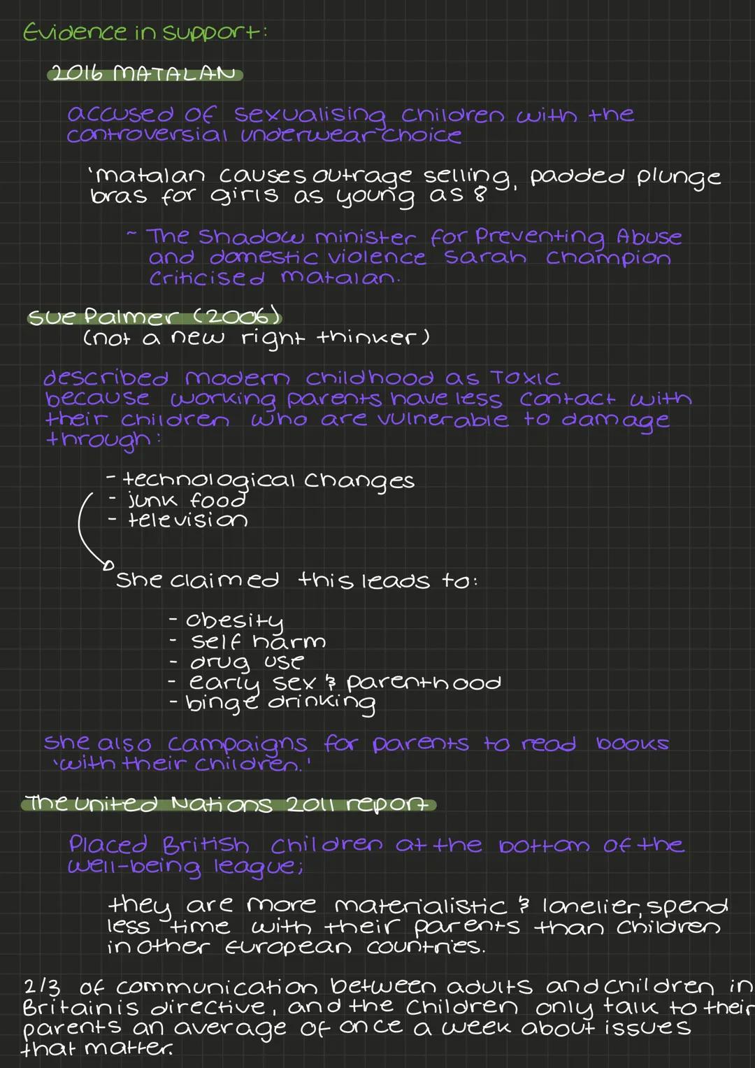 JAMES AND PROUT
Childhood = social construct
Certain Characteristics of Chi I dhood are influenced by
society.
while a child's immaturity is