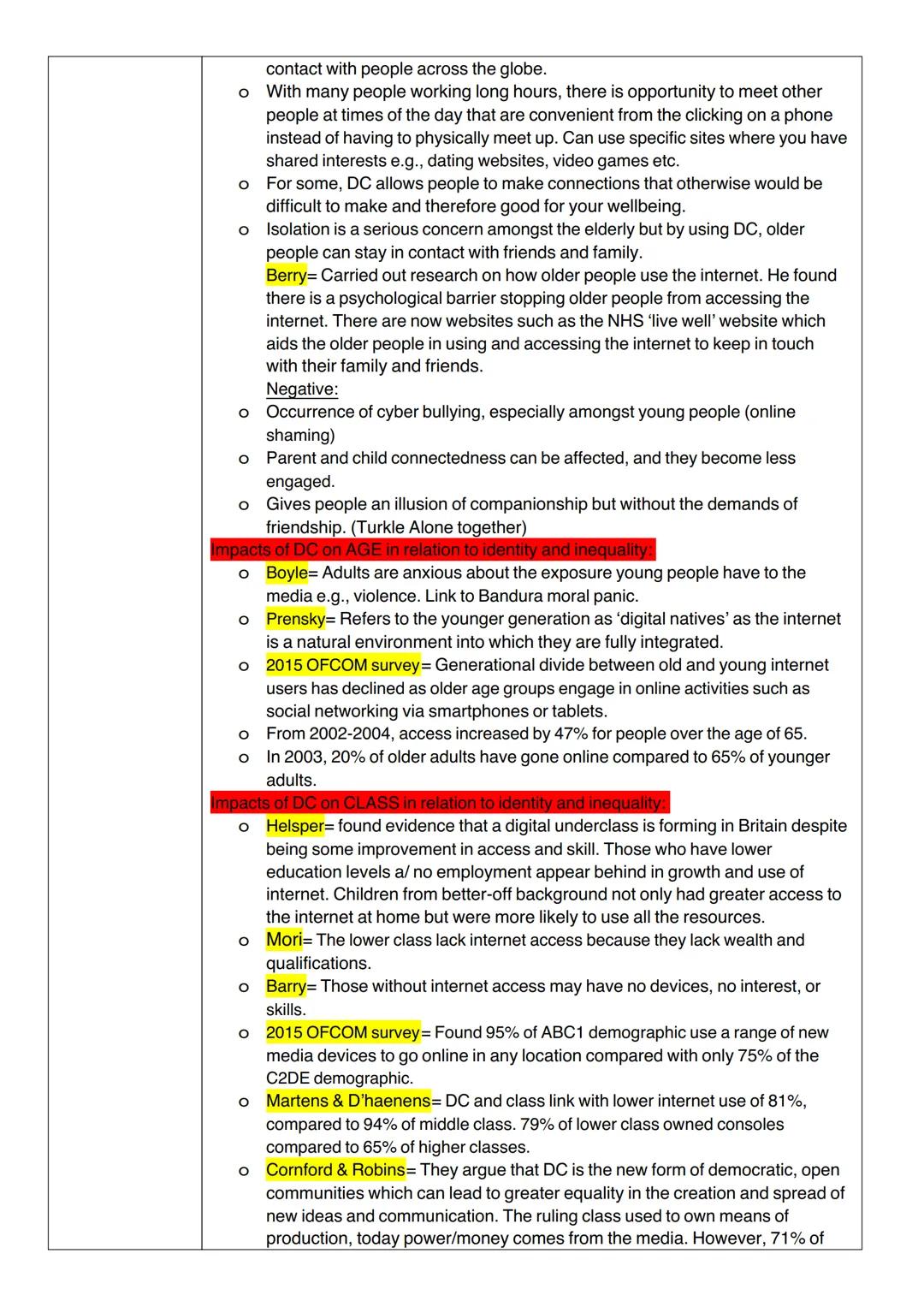 # Sociology paper 3:
Globalisation and the digital social world:
1. What is the
relationship
between
globalisations
and digital forms
of
com