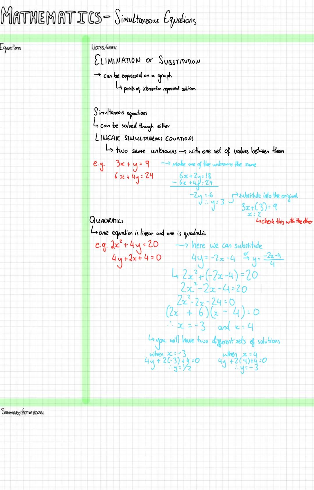 Pure Mathematics
+ X
I
i
Year 1 MATHEMATICS-Algebraië Cxpessions
Equations
NOTES/WORK
Index laws:
a
x x x = x
x = x = x
a+b
a-b
(x) = xab
(a