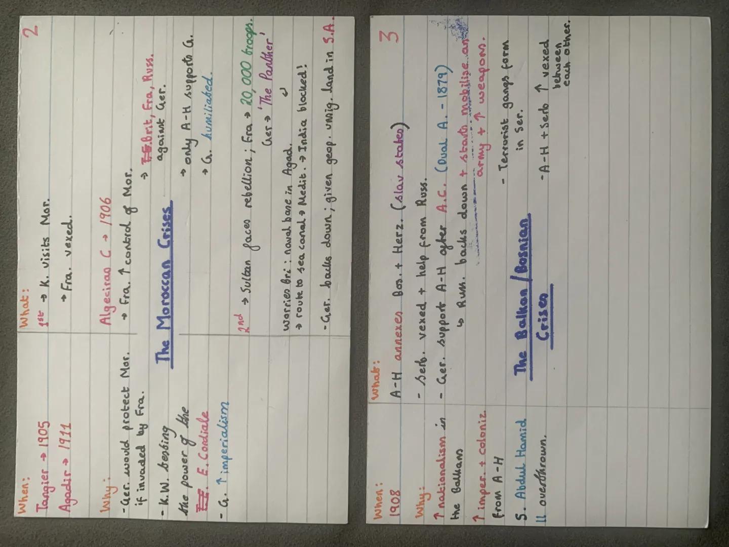 ## End to Splendid I.
- fear of Ger.
↳ sted tiron production
was equal.
↳ Weltpolitik threat to
Bri. empire bec they had
larges