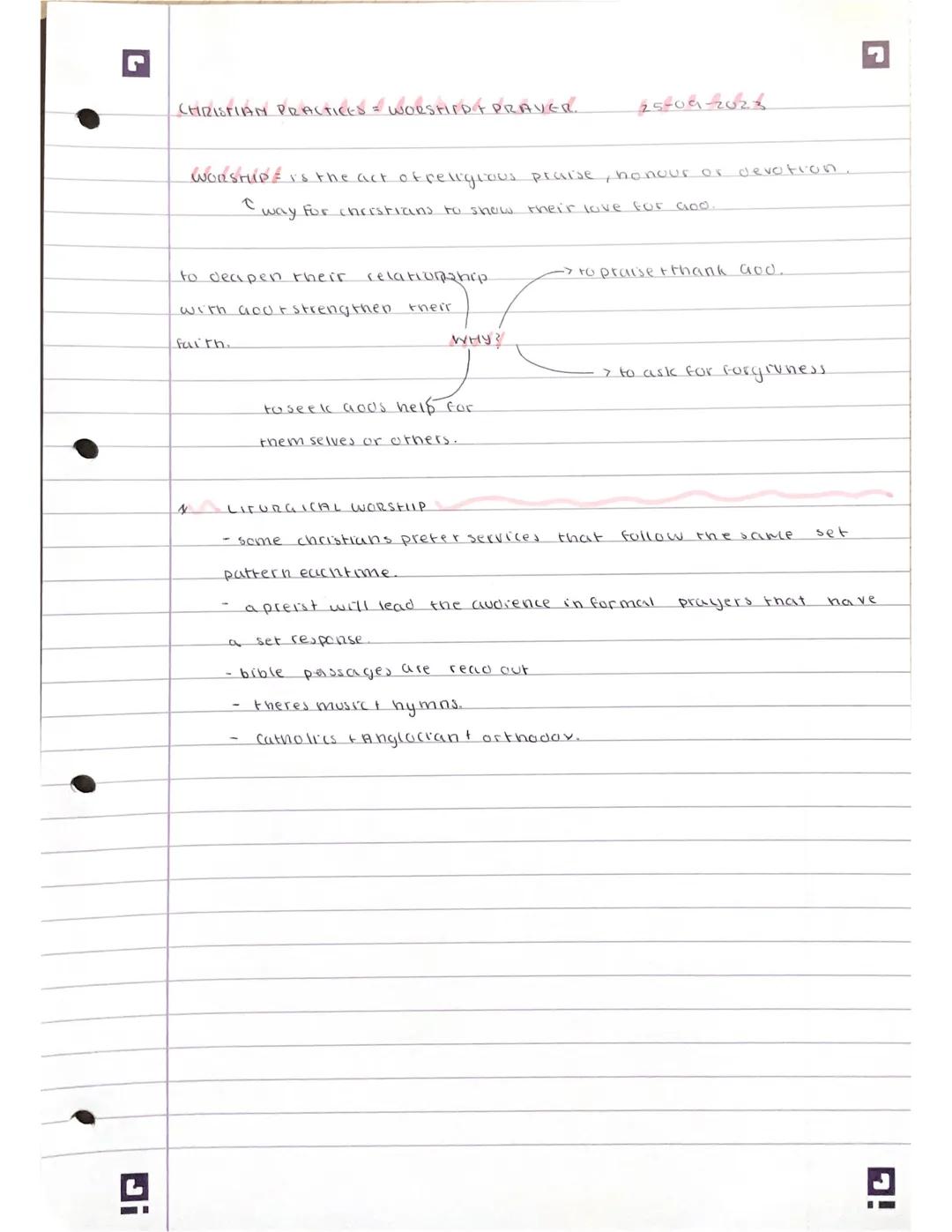 CHRISTIAN PRACTICES = WORSHIP F PRAYER.
25809-22024
WORSHIP is the act of religious praise, honour or
I way for christians to show their lov