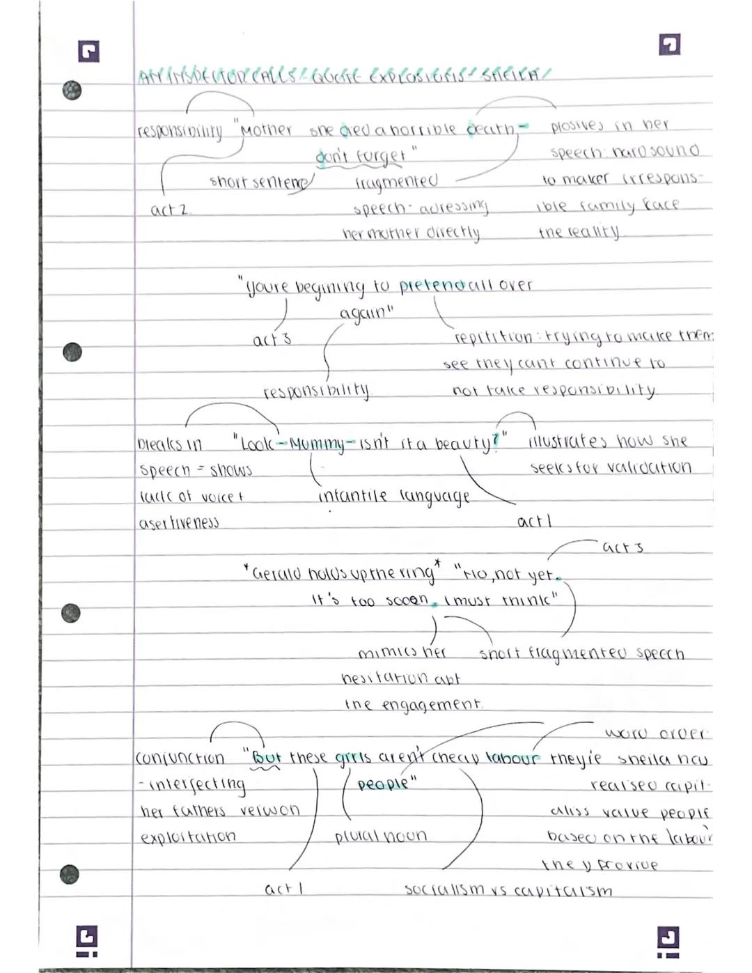 ANINSPECTOR/CALLS "VEXDROSTOTIS MR BURKIMER
adverb shows obviously it has nothing to oo with the
nis arrogat wietched girls suicide"
Def