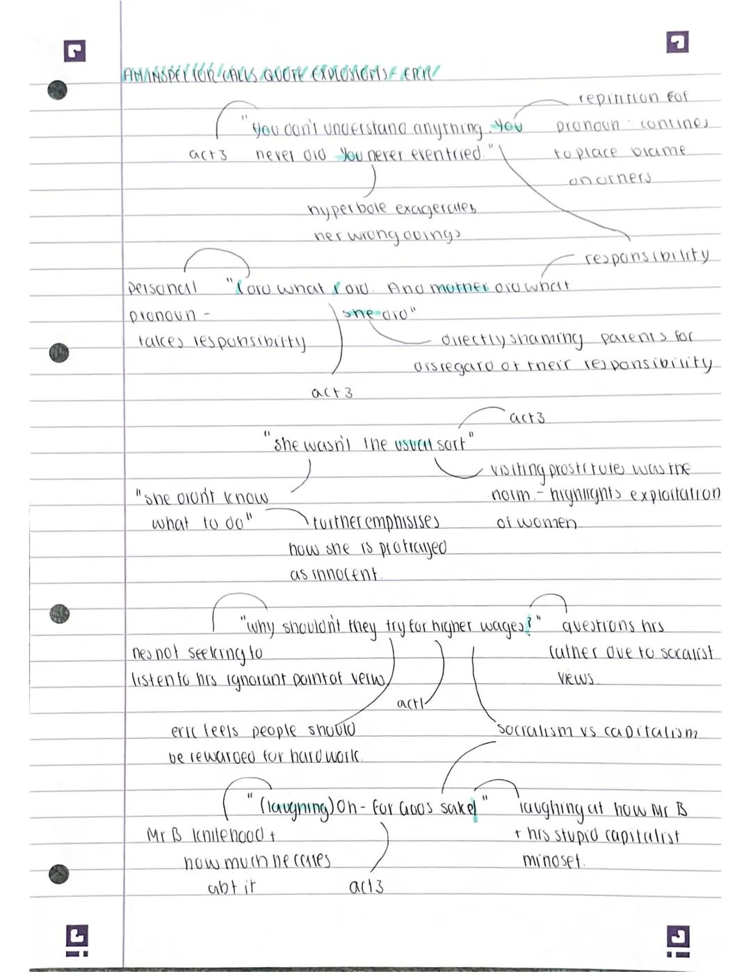 ANINSPECTOR/CALLS "VEXDROSTOTIS MR BURKIMER
adverb shows obviously it has nothing to oo with the
nis arrogat wietched girls suicide"
Def