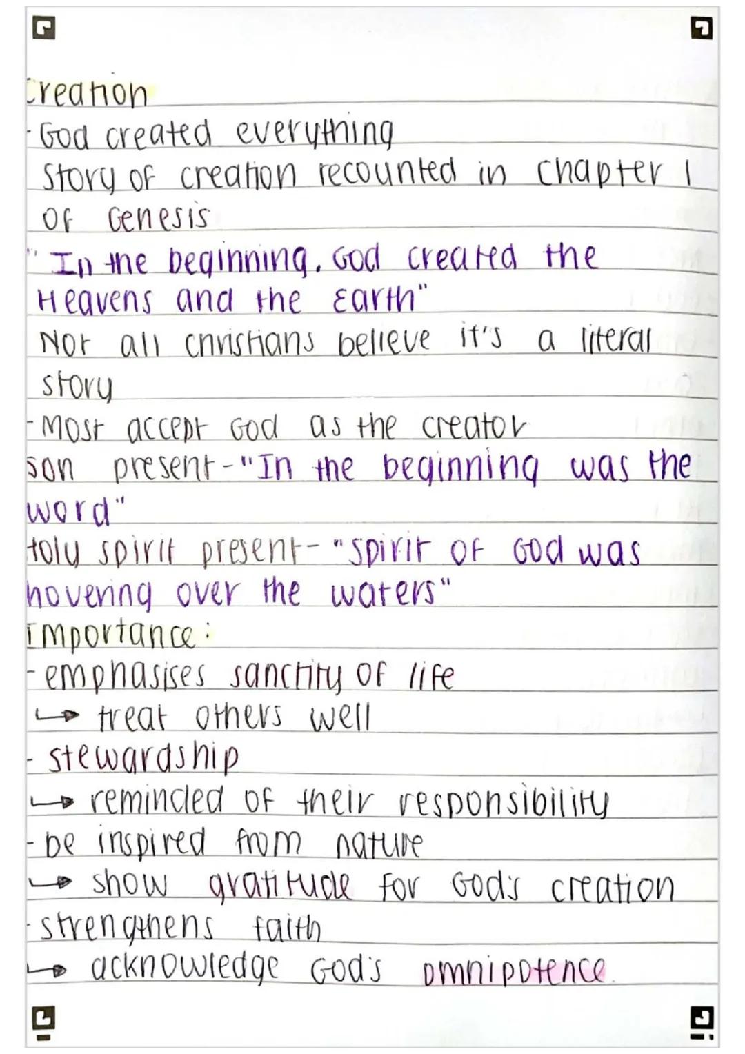 GCSE RS: Christianity Full Summary Notes