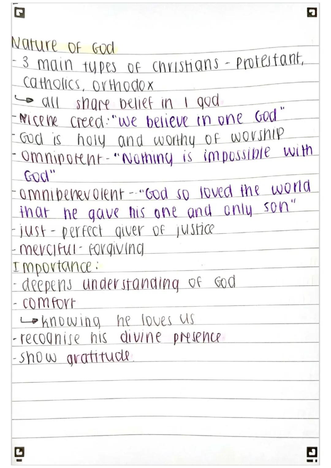 Creation
-God created everything
Story of creation recounted in chapter 1
of Genesis
"In the beginning, God created the
Heavens and the Eart