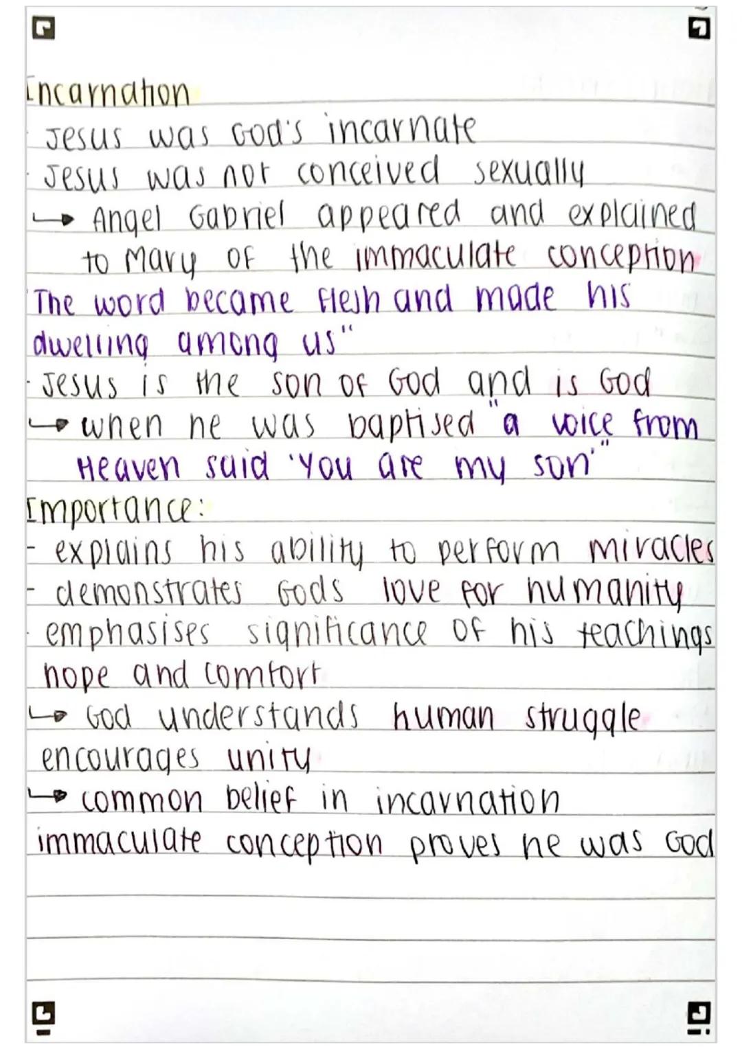 Creation
-God created everything
Story of creation recounted in chapter 1
of Genesis
"In the beginning, God created the
Heavens and the Eart