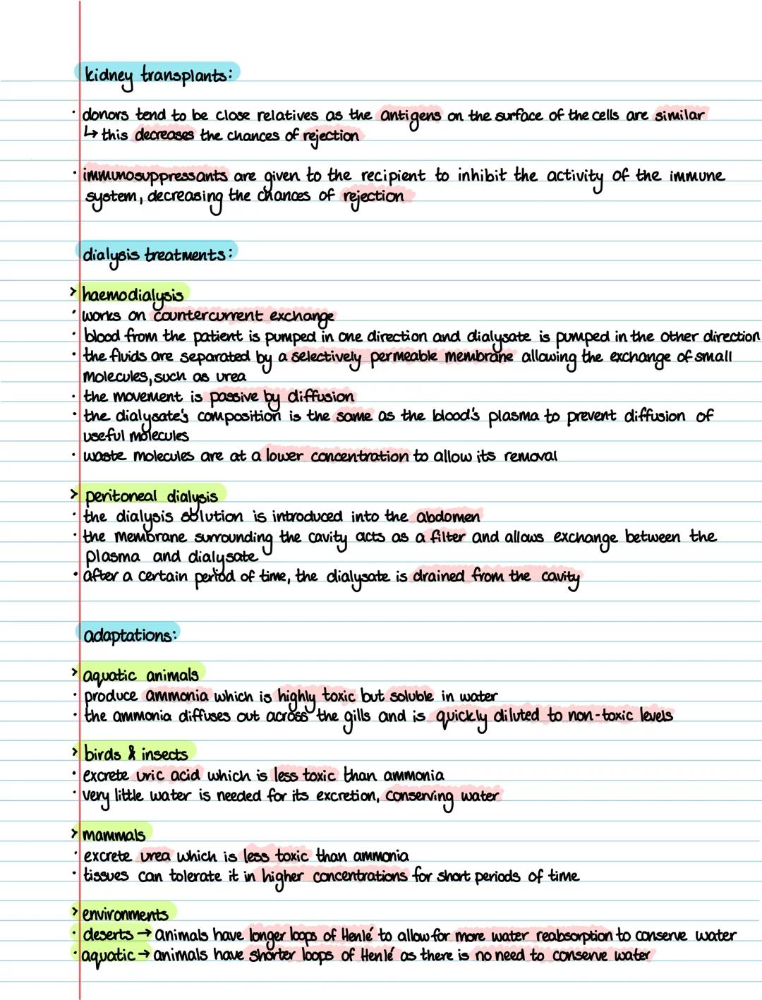 Biology 3.7 homeostasis & the kidneys
definitions:
- homeostasis the maintenance of a constant environment within a living organism
- Osmor