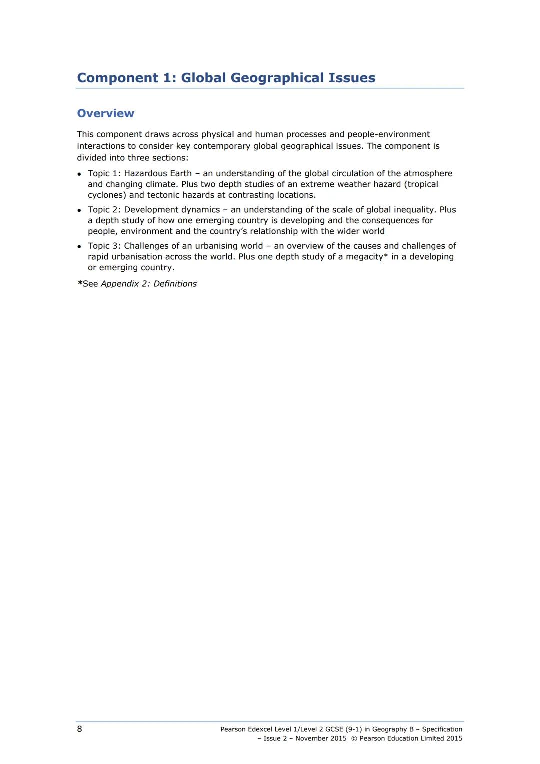 GCSE (9-1)
Geography B
edexcel !!!!
Specification
Pearson Edexcel Level 1/Level 2 GCSE (9-1) in Geography B (1GBO)
First teaching from Septe