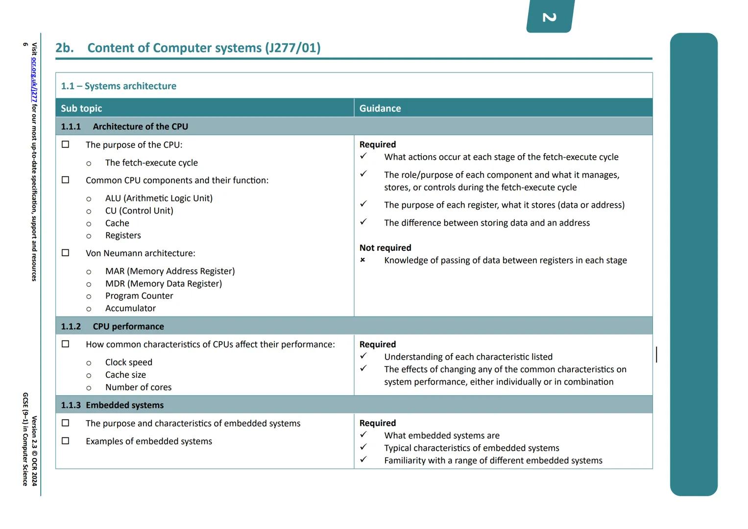 Qualification
Accredited
OCR
Oxford Cambridge and RSA
GCSE (9-1)
Specification
COMPUTER
SCIENCE
J277
For first assessment in 2022
X
2214
R23