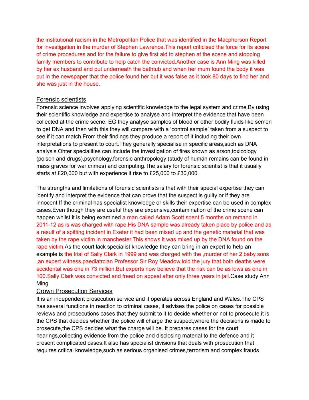 AC1.1 Personnel In Criminal Investigations
Crime Scene Investigator
The role of this personnel is to collect and process evidence from a cri