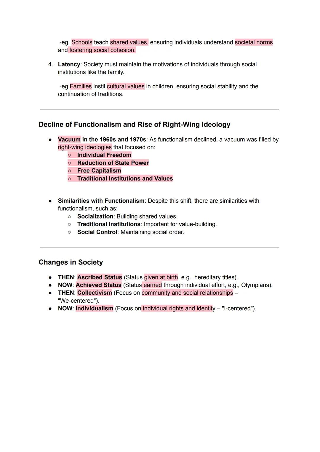 Functionalism
Learning Objectives:
1. Explain what is meant by and the impacts of the enlightenment
2.
Understand the roots of functionalism