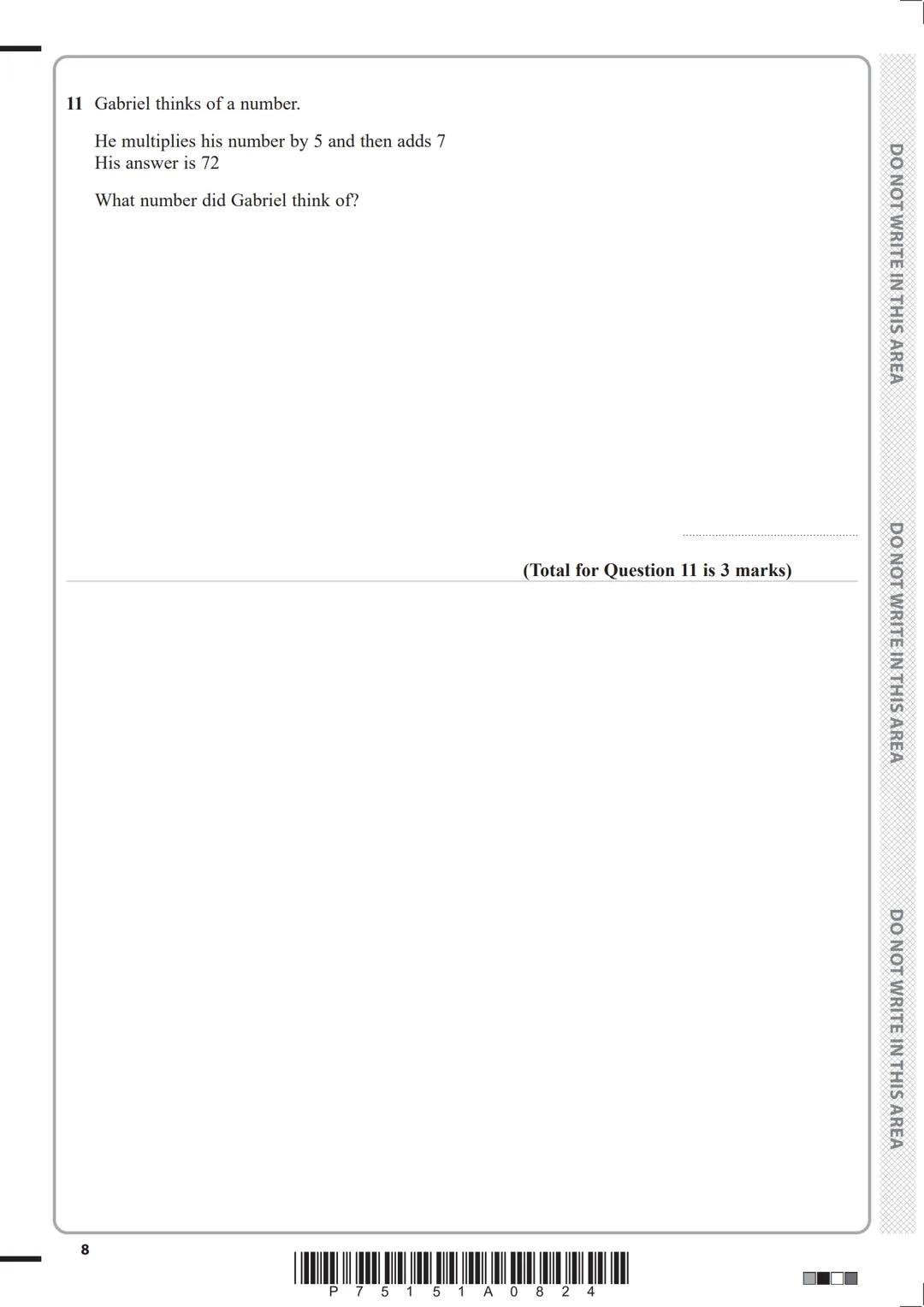 Please check the examination details below before entering your candidate information
Candidate surname
Centre Number
Candidate Number
O