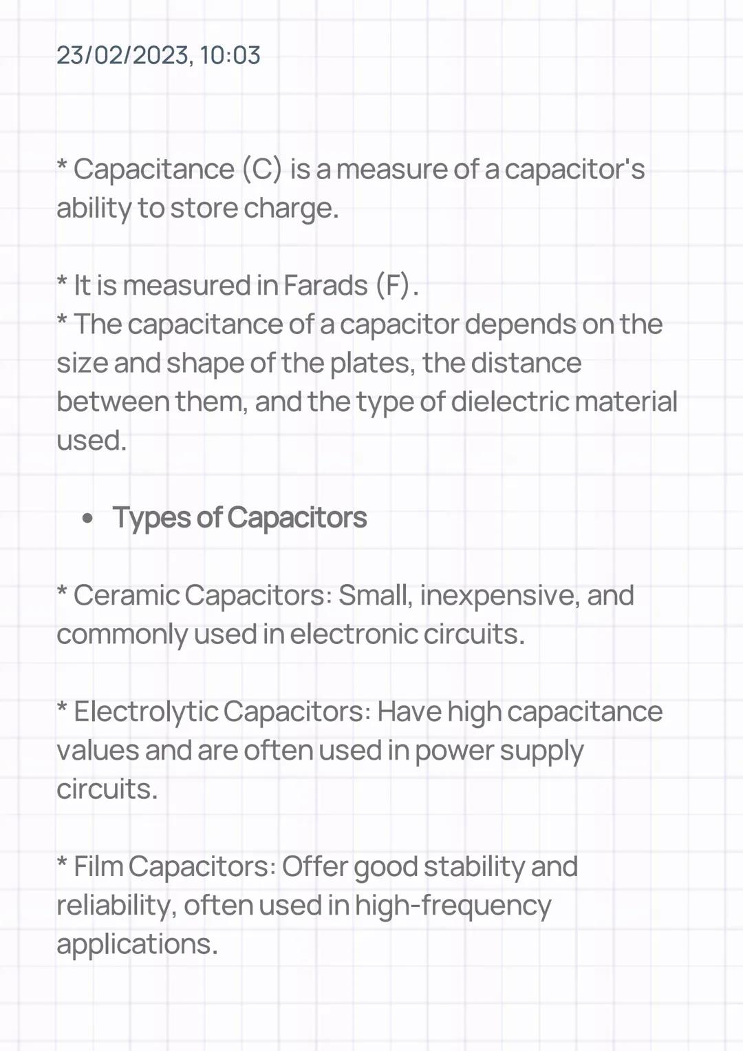 23/02/2023, 10:03
CAPACITORS
• WHAT IS A CAPACITOR?
A capacitor is a passive electronic component
that stores electrical energy in an ele