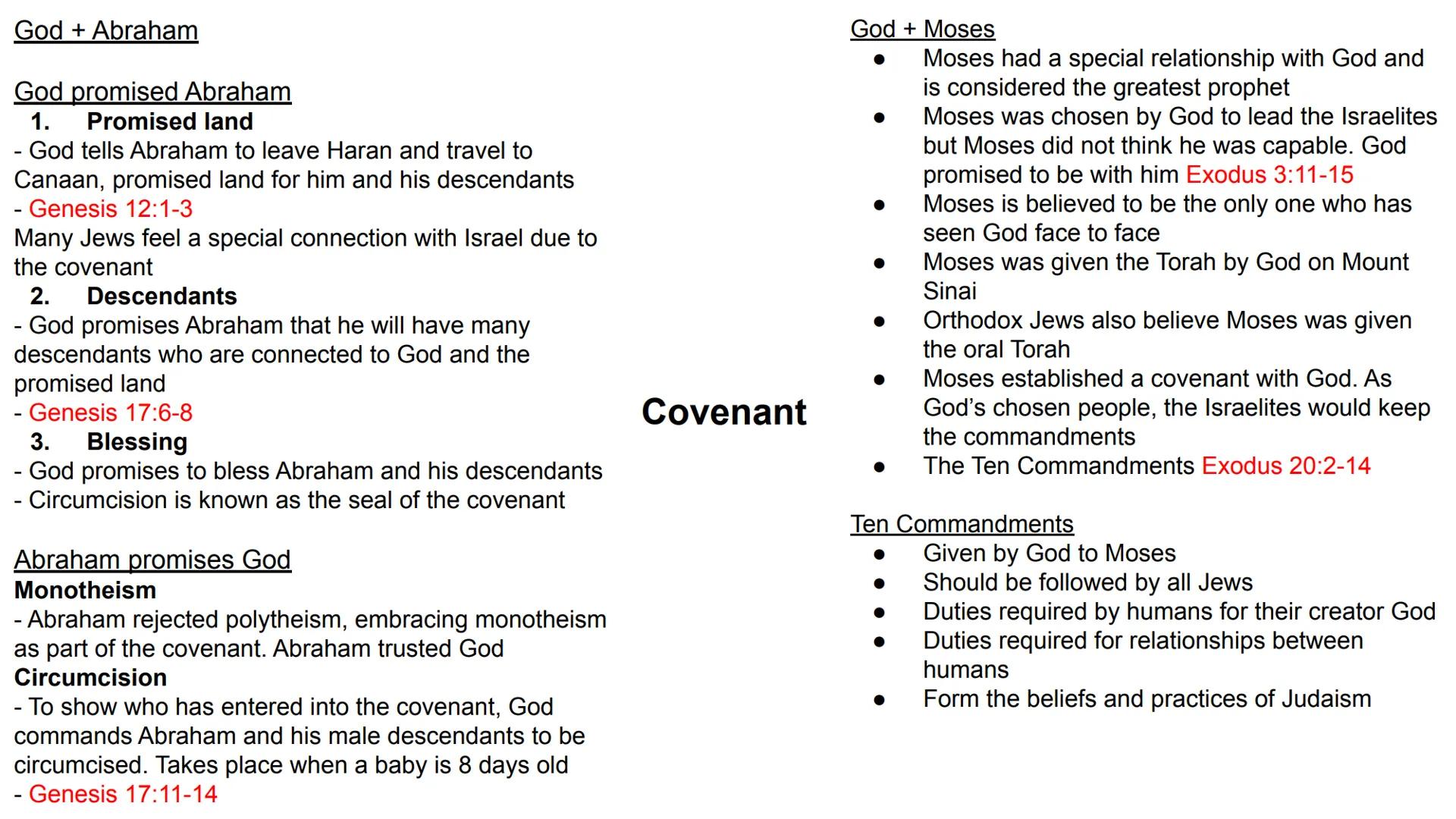 # 3.1 Belief and teachings God as One
• Jews believe there is one God (monotheism)
• God is omnipotent, omnipresent, omnibenevolent, omnisc