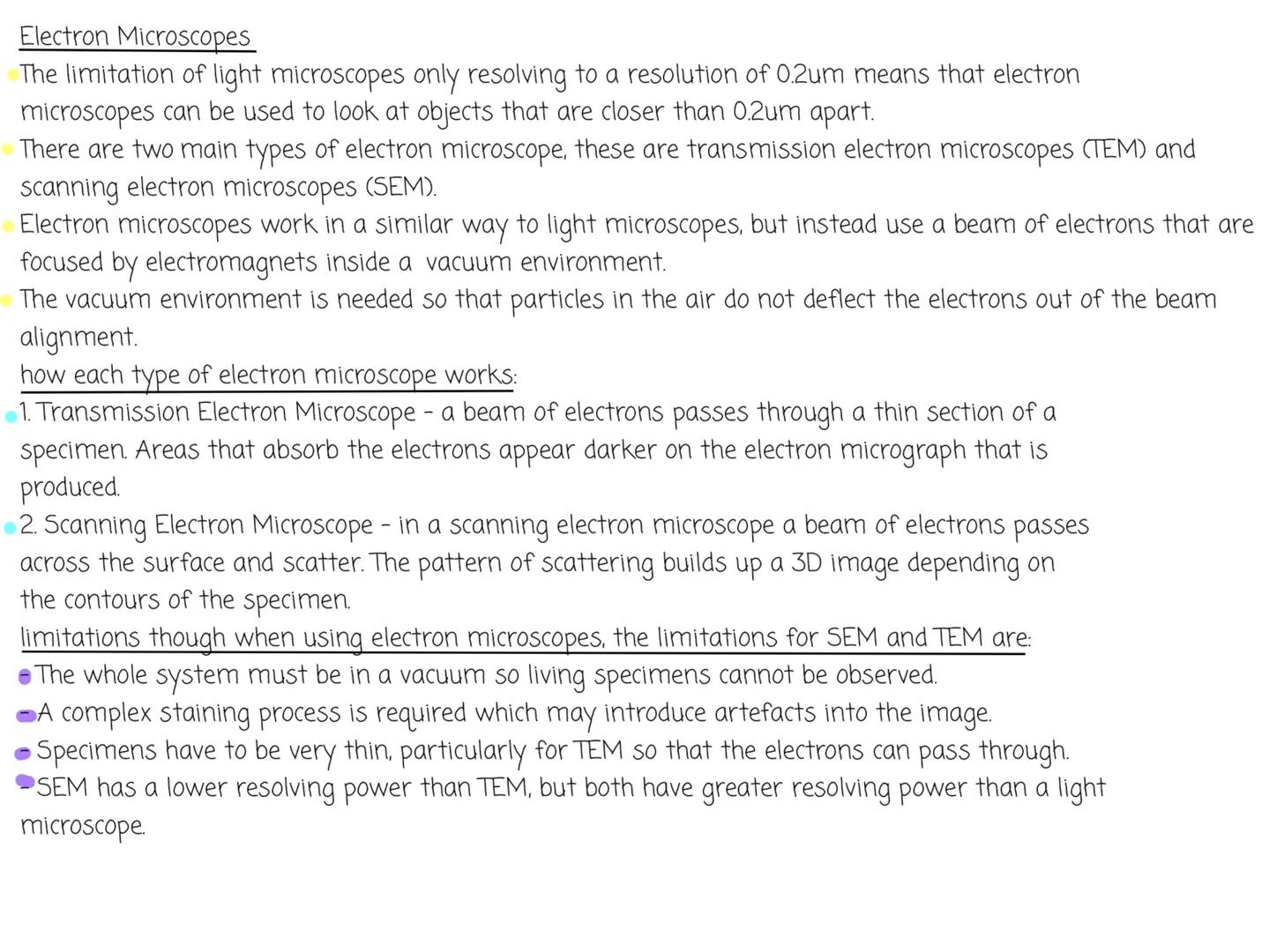 # Light Microscope
Light microscopes use a pair of convex glass lenses that can resolve
images that are 0.2um apart. The reason for this is
