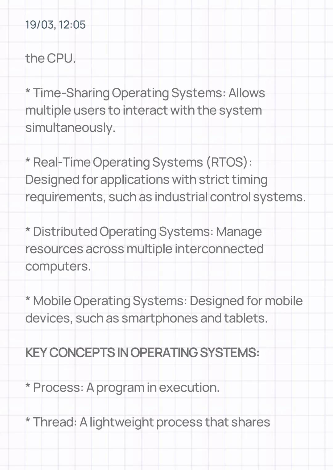 19/03, 12:05
OPERATING SYSTEMS
INTRODUCTION:
An operating system (OS) is a software program
that manages the hardware and software
resources