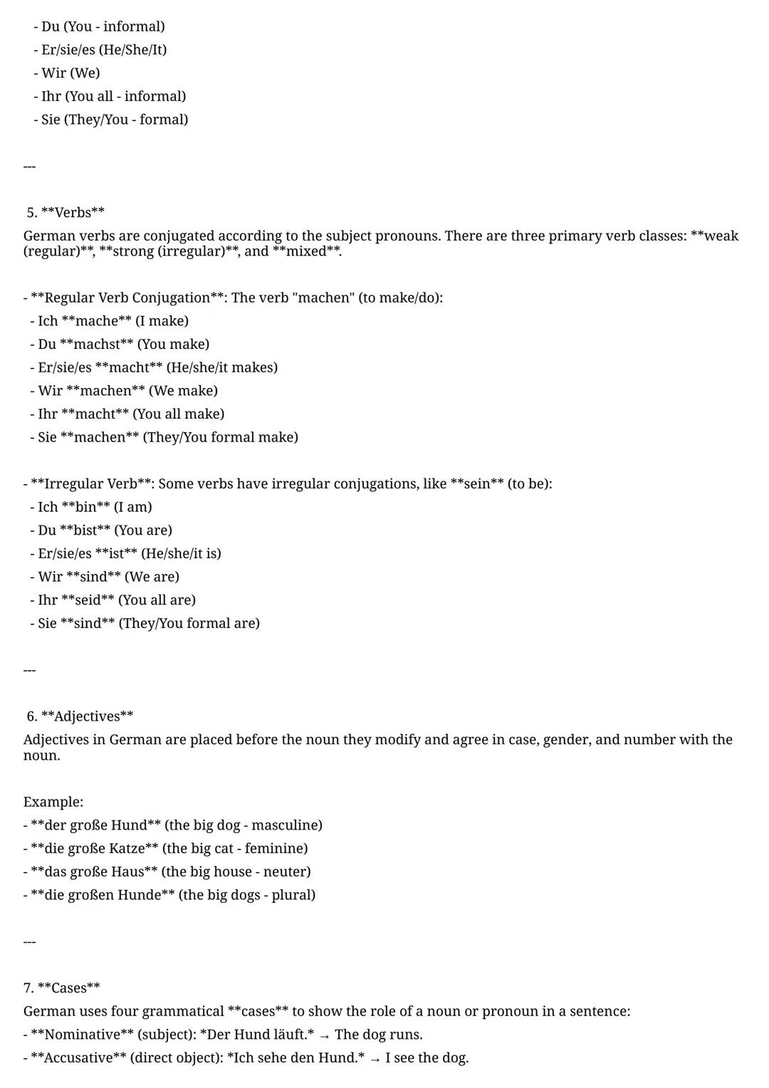 Basics of German Grammar
German grammar can seem complex, but getting a grasp of the basics will help you build a strong foundation.
Below