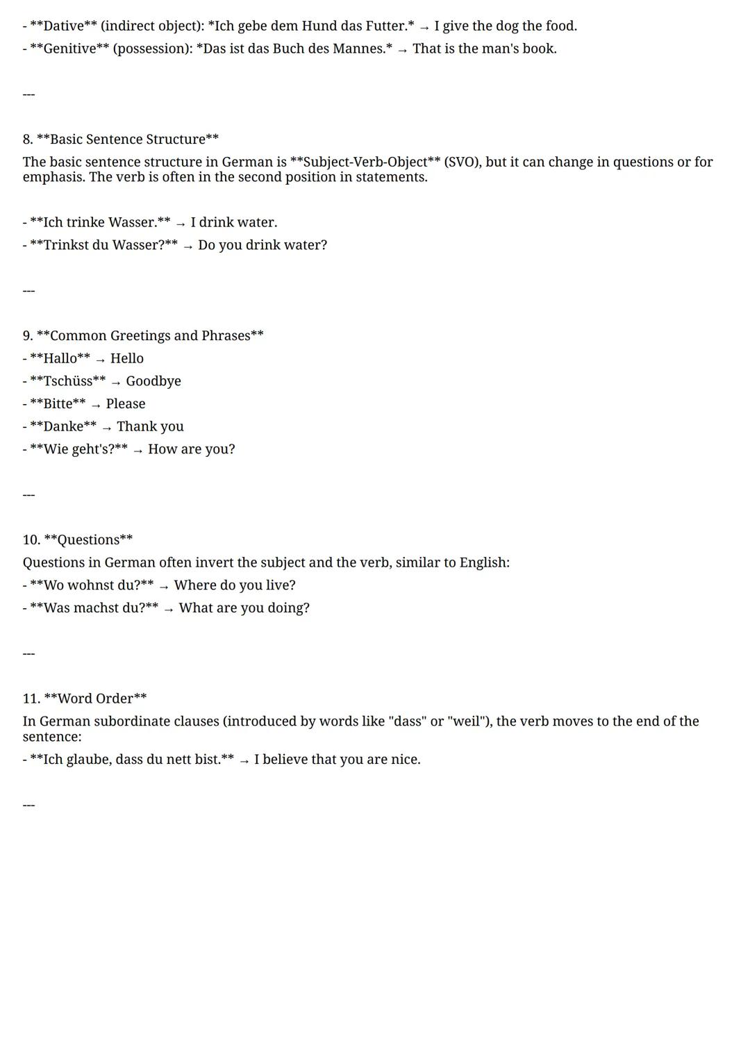 Basics of German Grammar
German grammar can seem complex, but getting a grasp of the basics will help you build a strong foundation.
Below