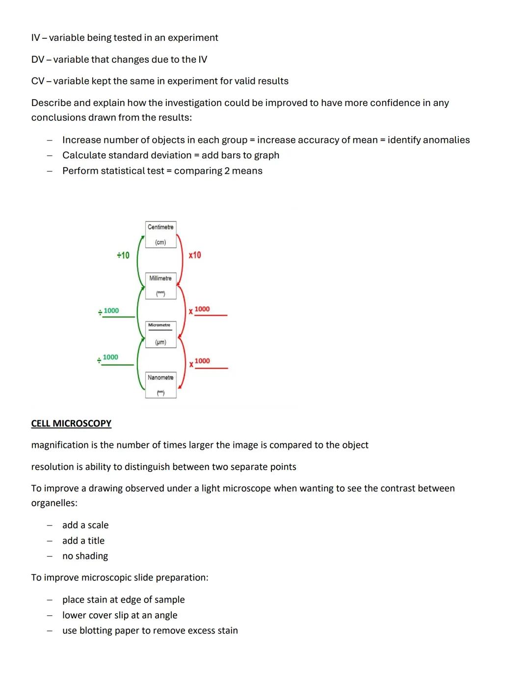 Overview of A-level OCR biology active recall