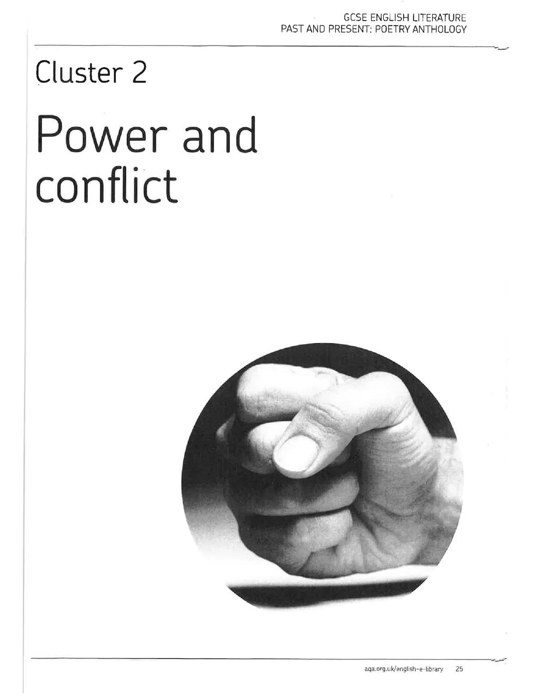 Power and Conflict poems