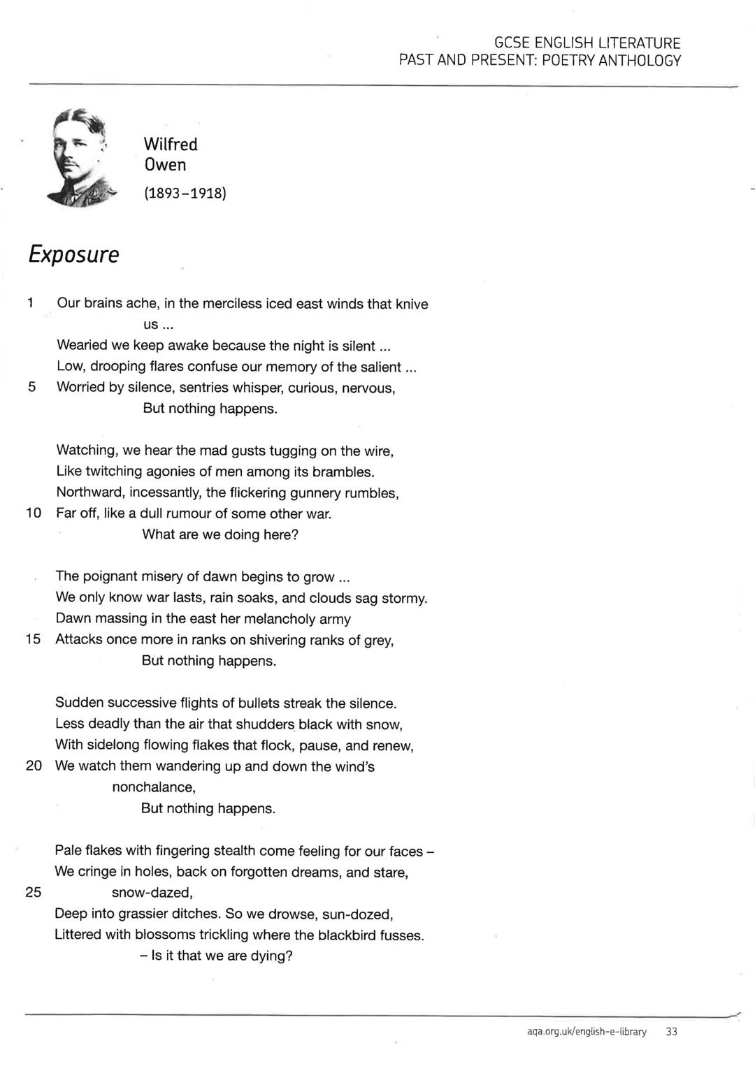 Cluster 2
Power and
conflict
GCSE ENGLISH LITERATURE
PAST AND PRESENT: POETRY ANTHOLOGY
aqa.org.uk/english-e-library
25 Cluster 2: Power and