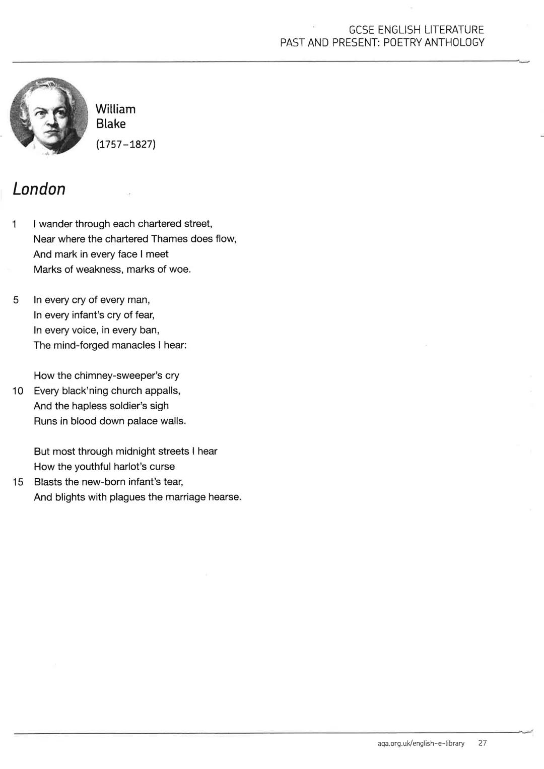 Cluster 2
Power and
conflict
GCSE ENGLISH LITERATURE
PAST AND PRESENT: POETRY ANTHOLOGY
aqa.org.uk/english-e-library
25 Cluster 2: Power and
