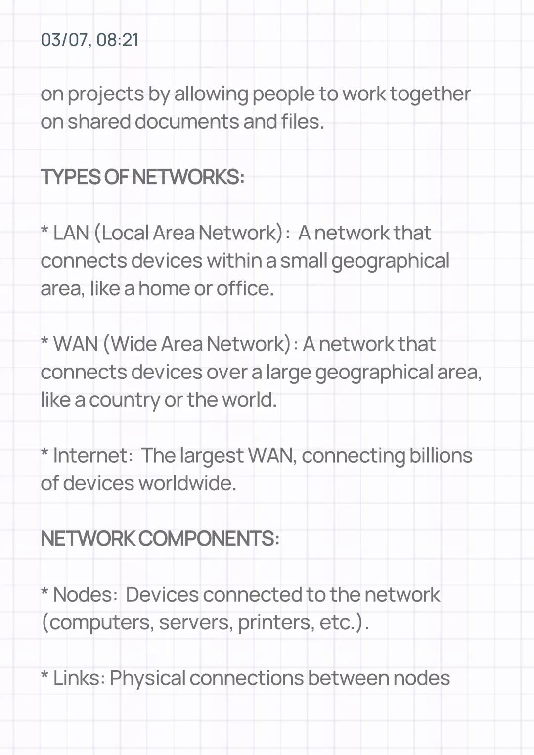 03/07, 08:21
INTRODUCTION TO COMPUTER
NETWORKS
WHAT IS A COMPUTER NETWORK?
A computer network is a group of interconnected
devices (computer