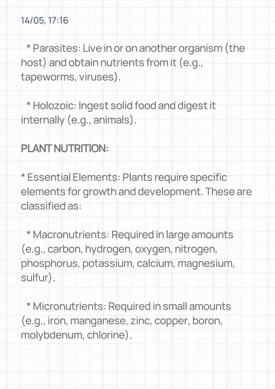 14/05, 17:16
MODES OF NUTRITION AND PLANT
NUTRITION
MODES OF NUTRITION:
*
Autotrophic: Organisms that synthesize their
own food from inorgan