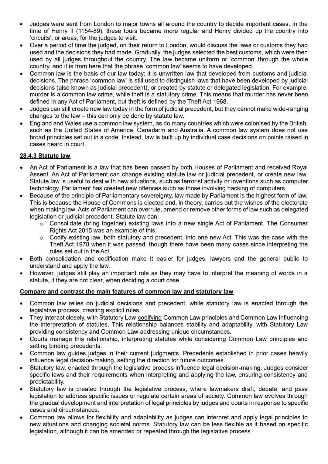 # 28.1 Law and rules: The difference between enforceable legal rules and principles and other rules
and norms of behaviour
## 28.1.1 Laws