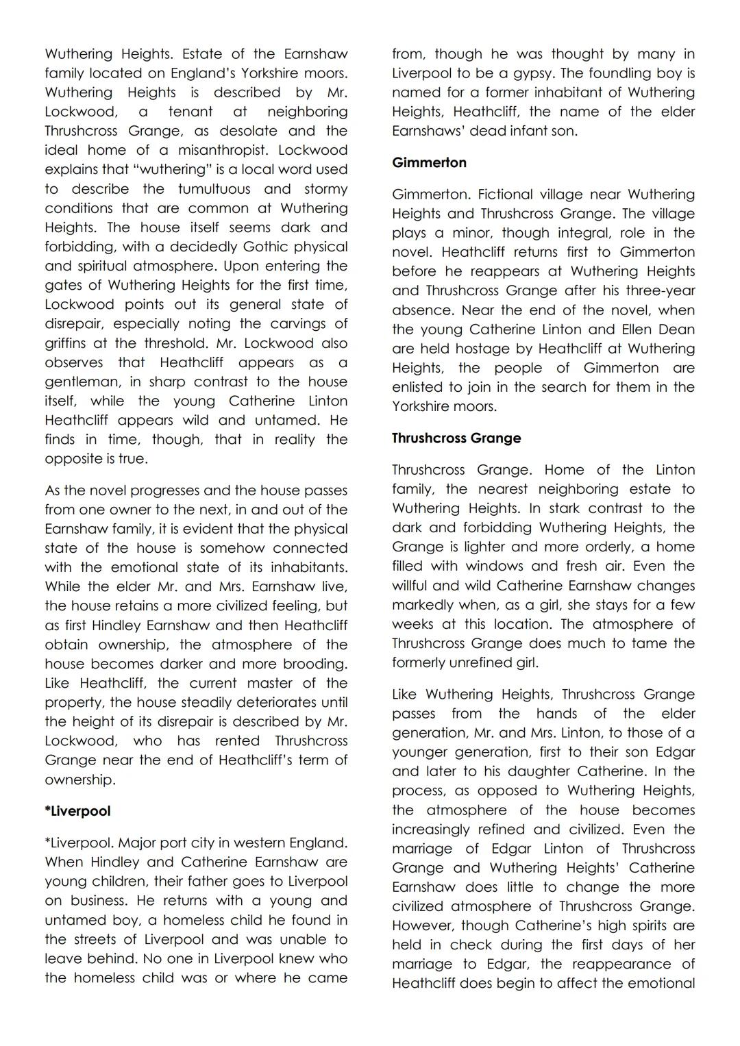 # Wuthering Height Analysis:
Form and Content
Wuthering Heights is a story of passionate
love that encompasses two generations of
two fami