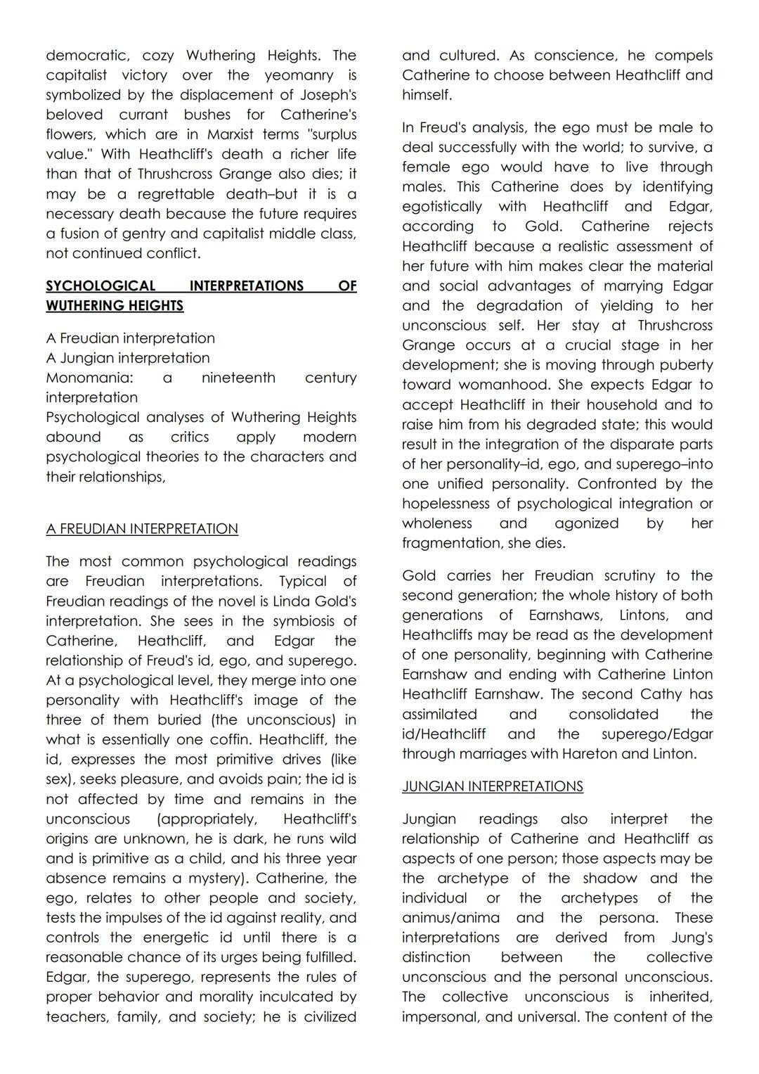 # Wuthering Height Analysis:
Form and Content
Wuthering Heights is a story of passionate
love that encompasses two generations of
two fami