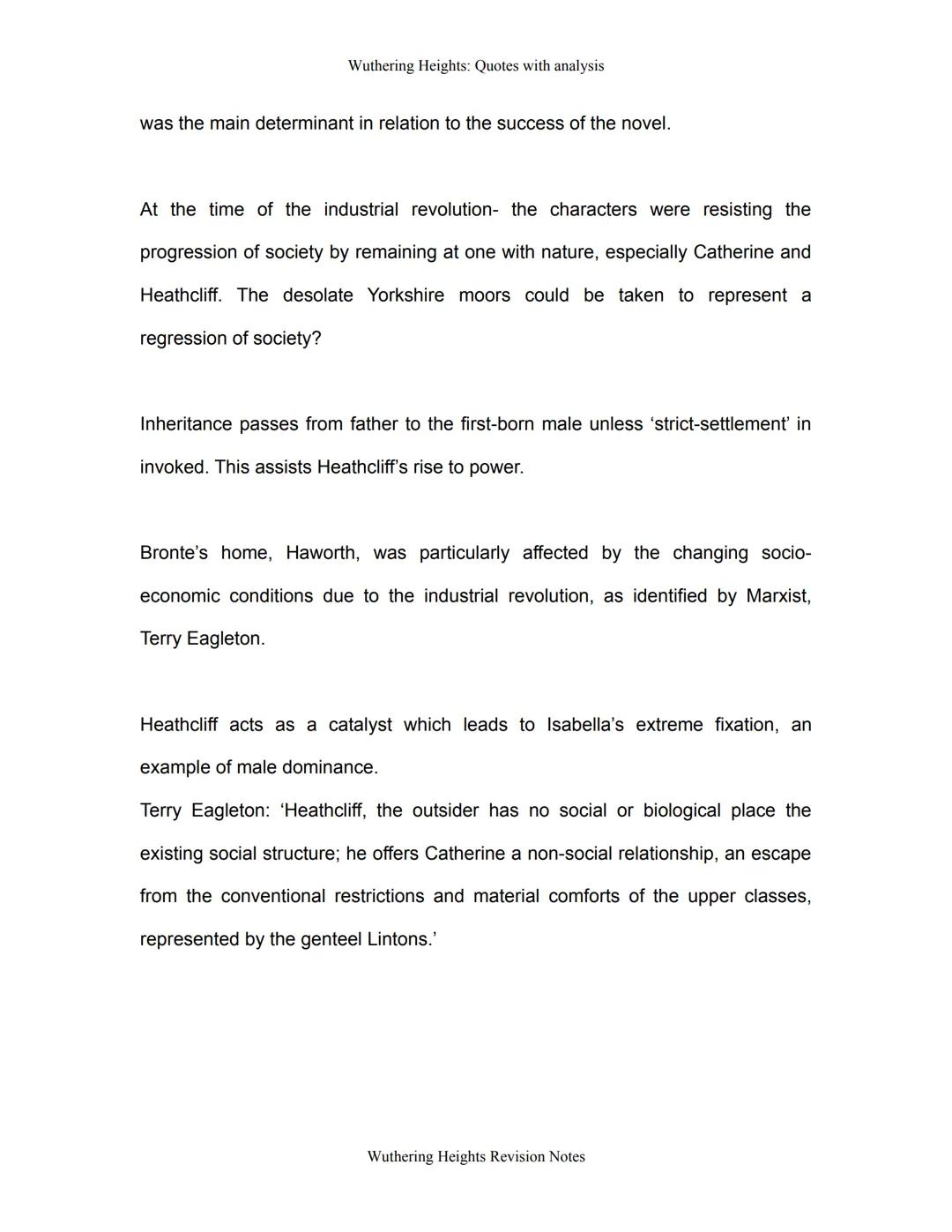 Wuthering Heights: Quotes with analysis
Wuthering Heights Quotes and Essay points
With reference to Catherine's death-
Edgar: 'subject to