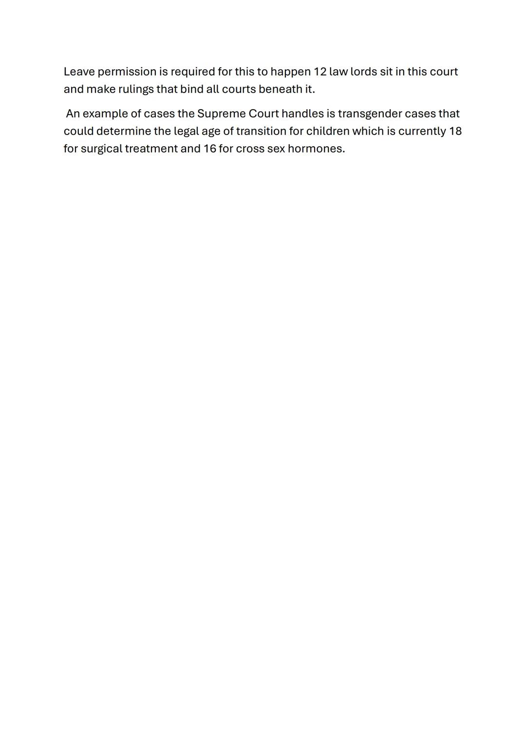 # AC2.2- Describe Trial Processes
No link to brief
4 marks
20 minutes
No case studies
Types of crime
Indictable cases a re tried in a