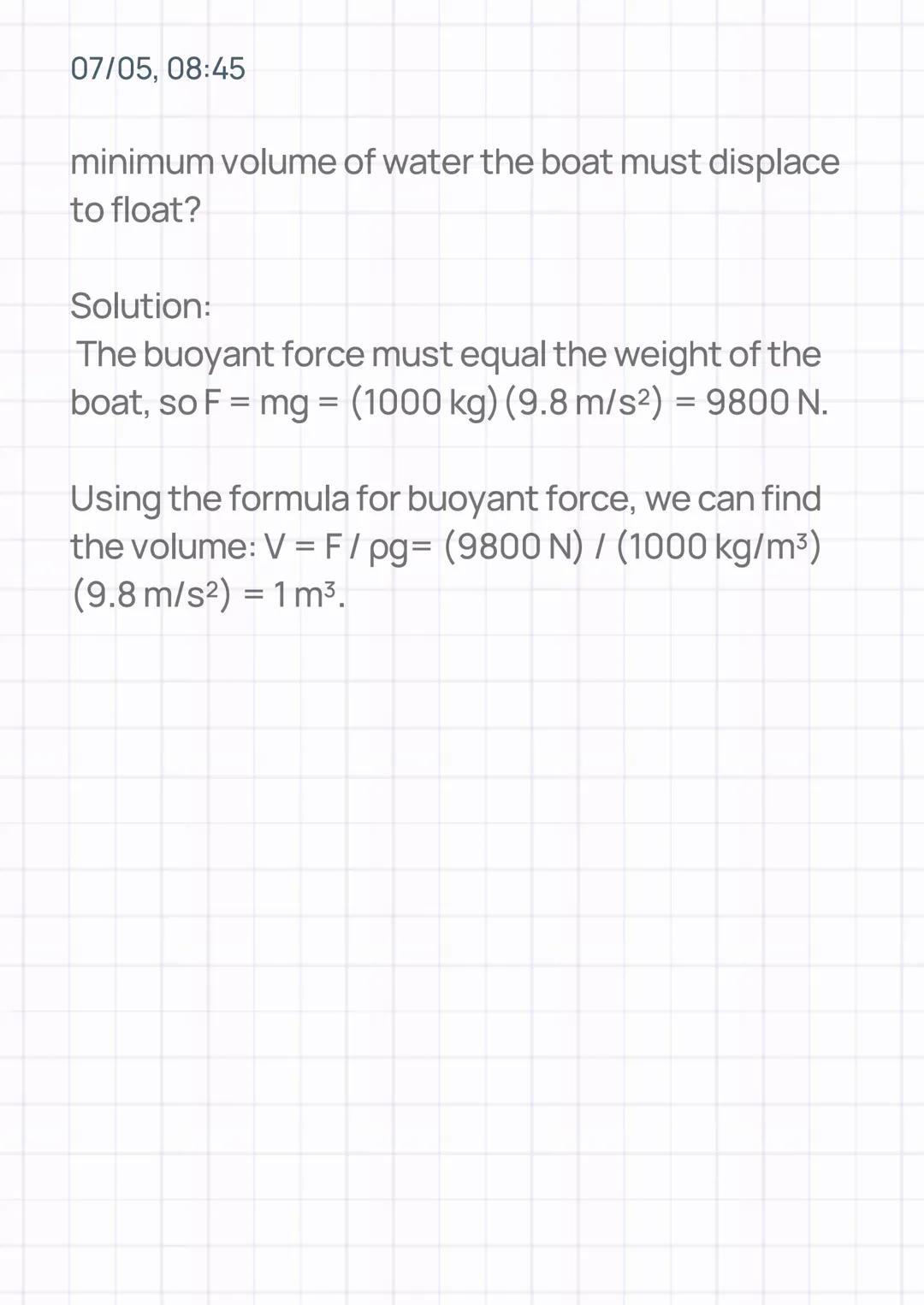 07/05, 08:45
PRESSURE PART 3: ARCHIMEDES'
PRINCIPLE
INTRODUCTION:
Archimedes' Principle, a fundamental concept in
fluid mechanics, explains