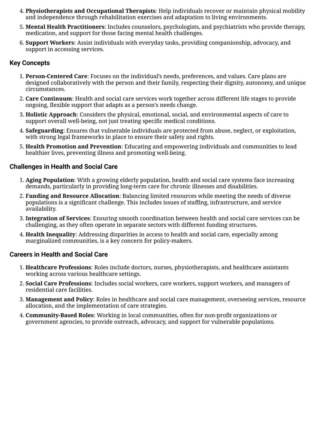 # What is Health and Social Care?
Health and Social Care is a multidisciplinary field focused on supporting the health, well-being, and dai