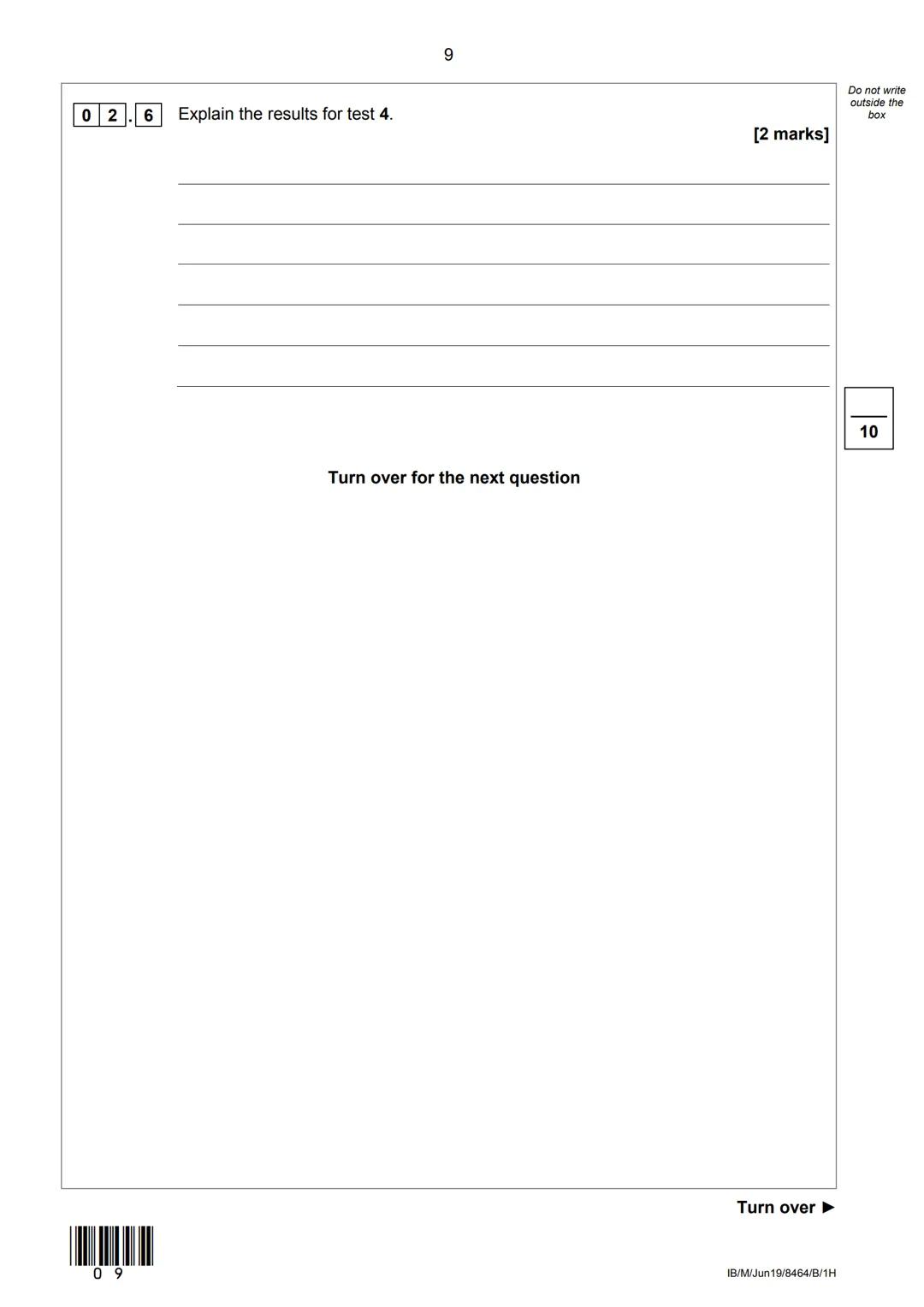 AQA
Please write clearly in block capitals.
Centre number
Candidate number
Surname
Forename(s)
Candidate signature
GCSE
COMBINED SCIENCE: TR