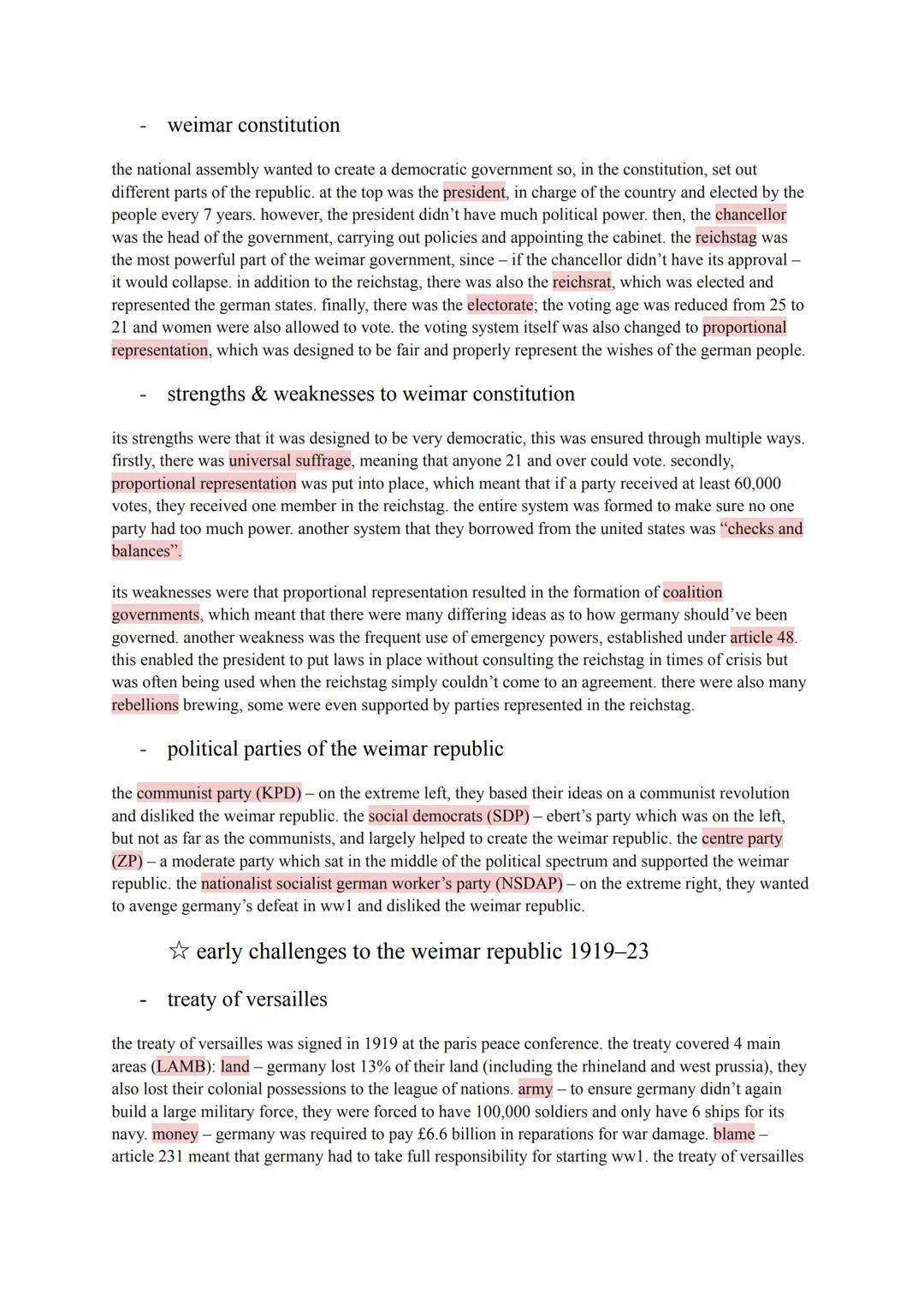 history: weimar & nazi germany
key topic 1: the weimar republic 1918-29
origins of the republic 1918-19
the first world war
the first world