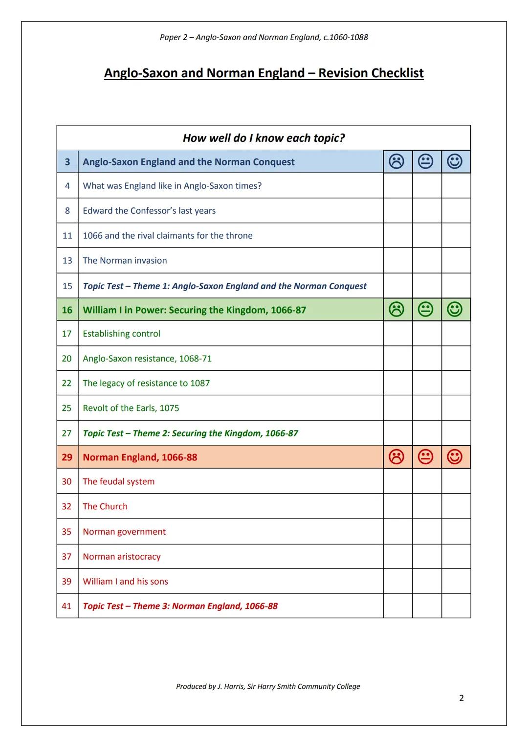 Paper 2-Anglo-Saxon and Norman England, c.1060-1088
Paper 2
British Depth Study:
Anglo-Saxon and
Norman England
c.1060-88
BARO D-REX
Name
..