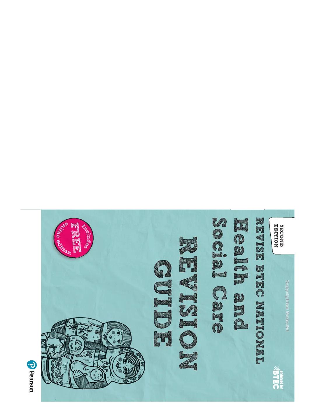 BTEC National Health and social care revision guide