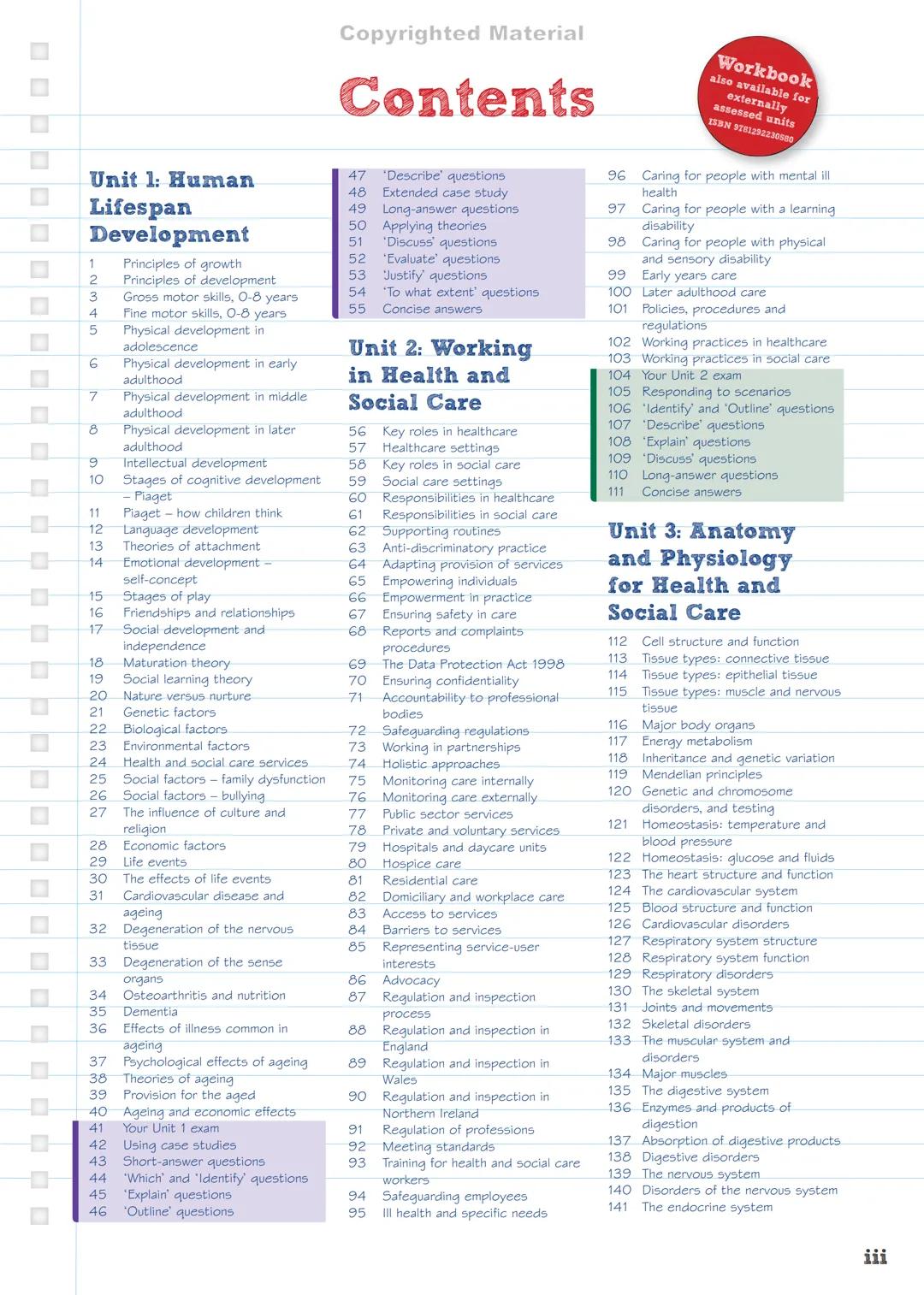 SECOND
EDITION
Copyrighted Material
endorsed for
BTEC
REVISE BTEC NATIONAL
Health and
Social Care
REVISION
GUIDE
Includes
FREE
online
editio