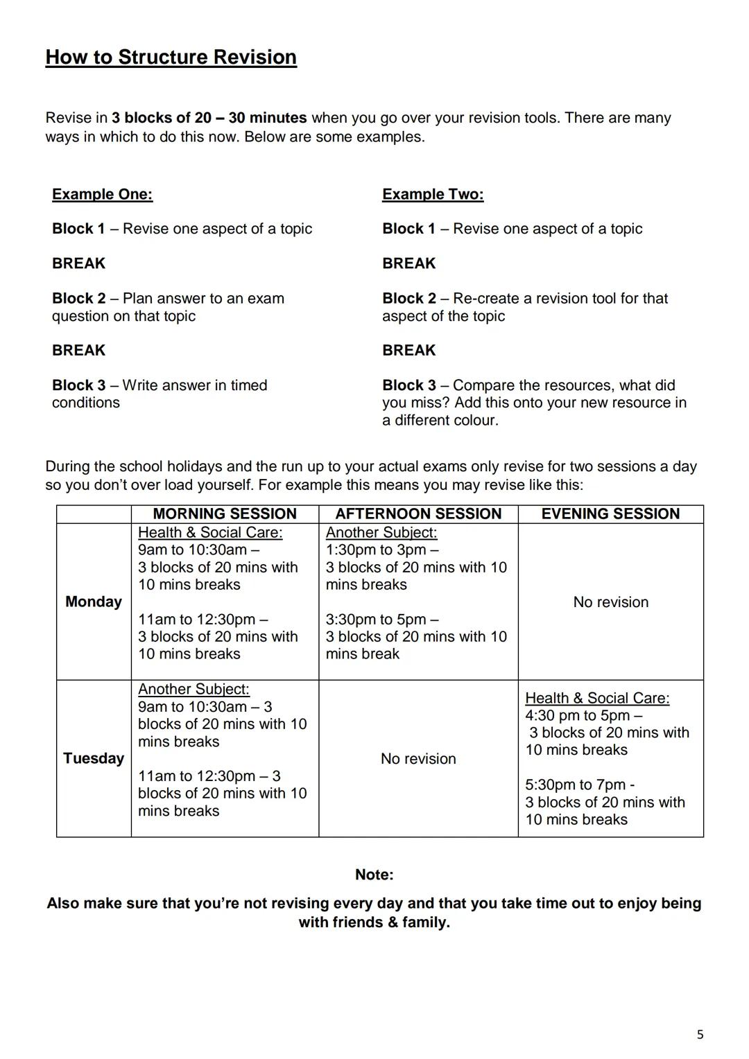 1 6
Health & Social Care
Revision Guidance
Units 1 & 2
Tudor
Grange
ACADEMY
WORCESTER
0 CONTENTS PAGE
Course details
Exam dates
Textbooks an