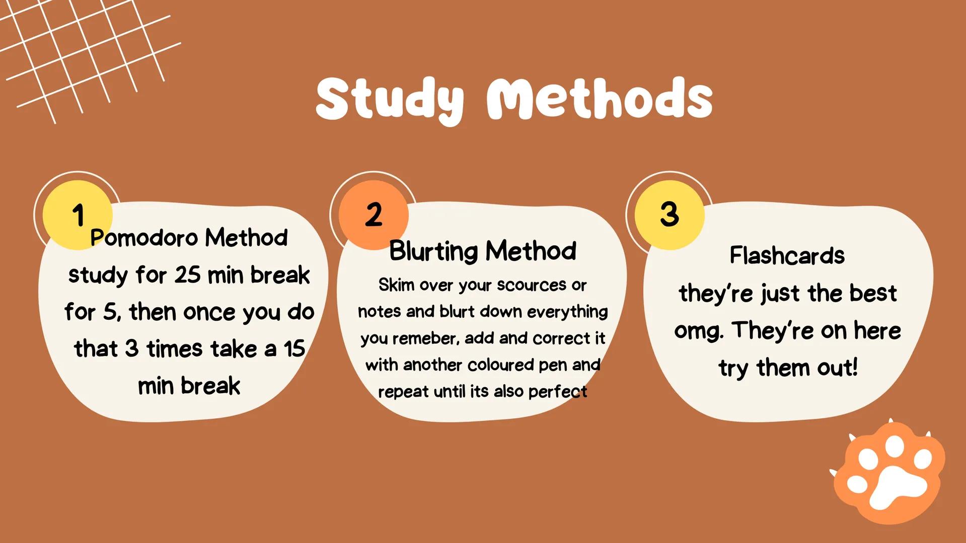 Study hacks
For you!
@Study_With_Rowan
(follow, like and save you you found
it helpful!) โ
โ
Agenda
Study Methods
โข Homework
Taking Notes
Fo